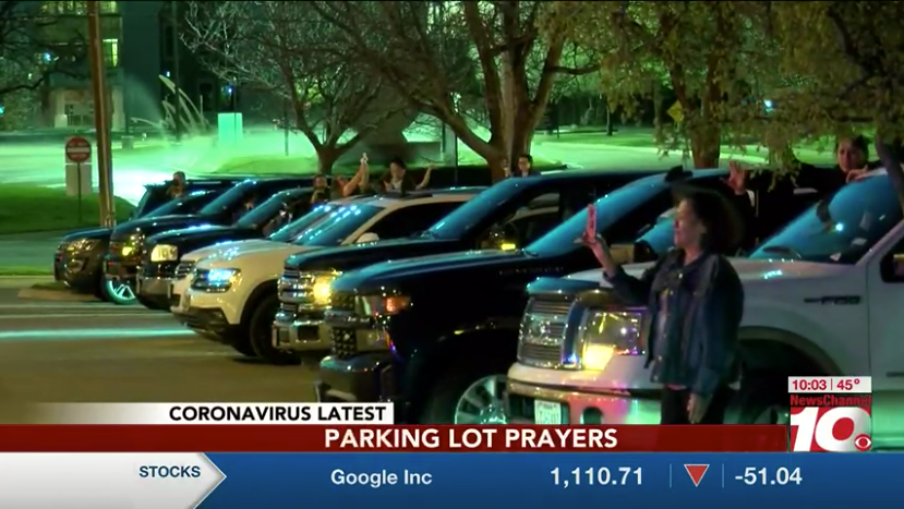 Channel 10 News coverage of parking lot prayers