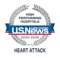 US News and World Report Heart attack badge